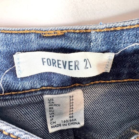 Forever 21 High Waisted Button Fly Skinny Jeans 26 - Picture 8 of 9